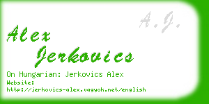 alex jerkovics business card